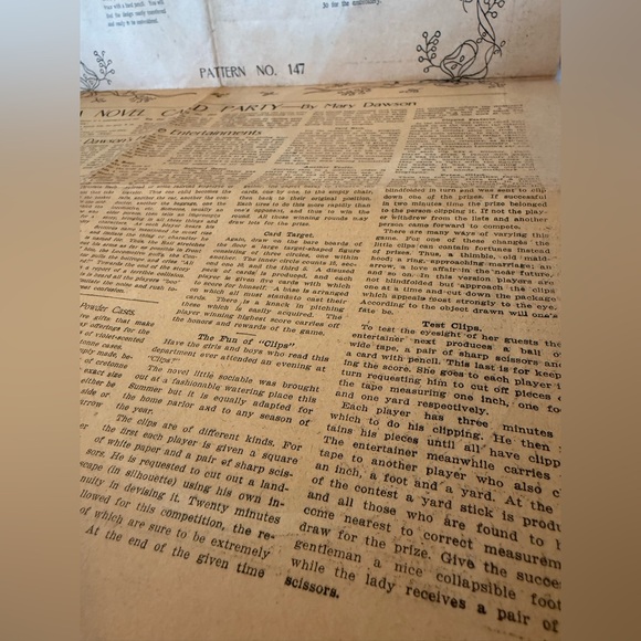 Antique Newspaper Page - 1/3/1909
Phila. Press - Work And Play For The Idle Hour - Picture 12 of 14